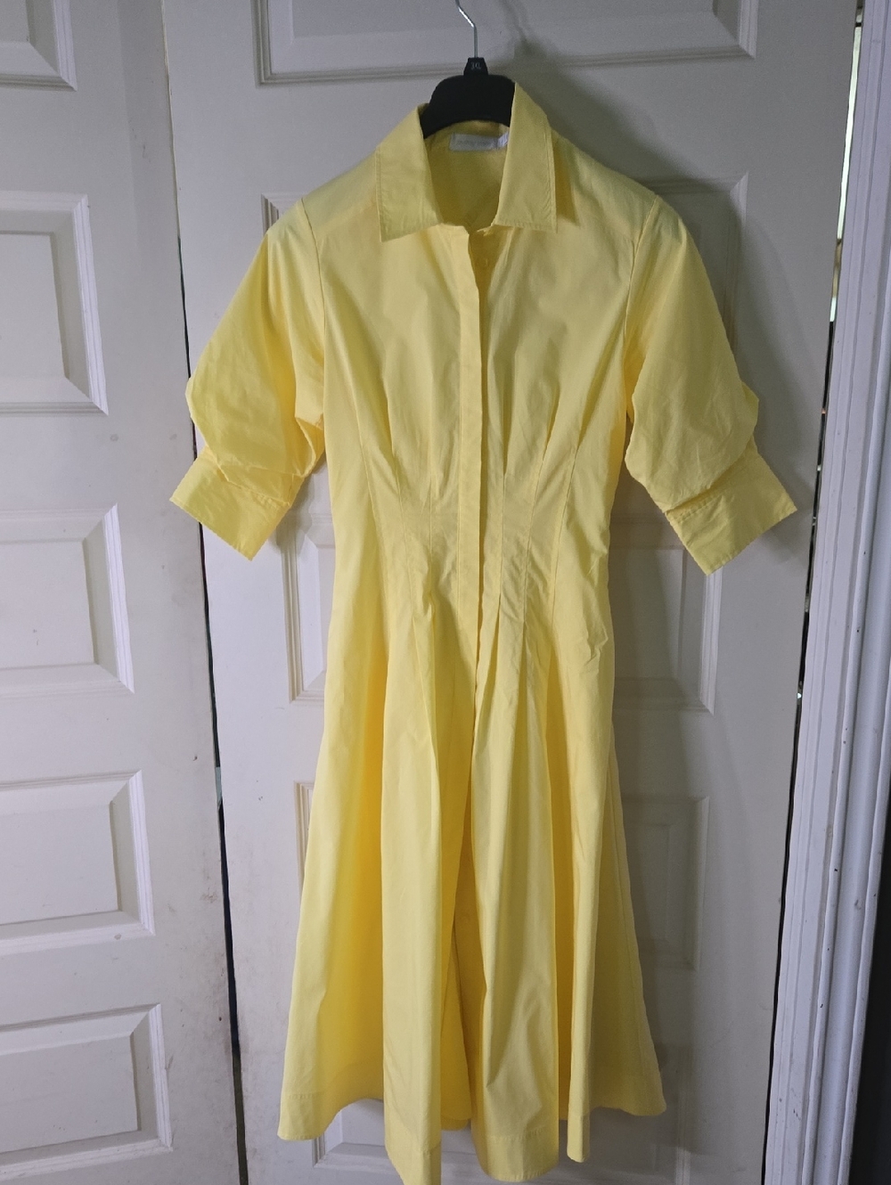 Jonathan SIMKHAI Jazz Cotton Pintuck Midi Dress - Picture 3 of 14